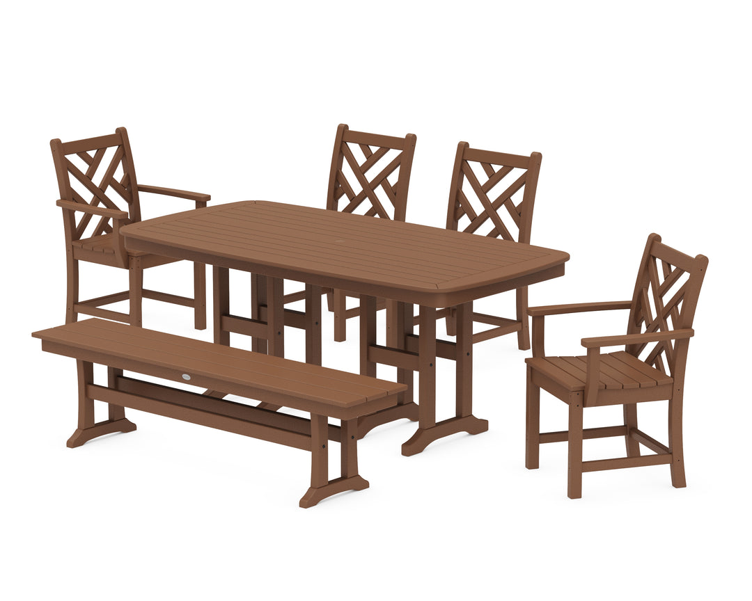 POLYWOOD® Chippendale 6-Piece Dining Set with Bench