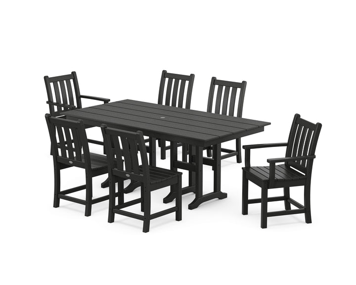 POLYWOOD® Traditional Garden 7-Piece Farmhouse Dining Set