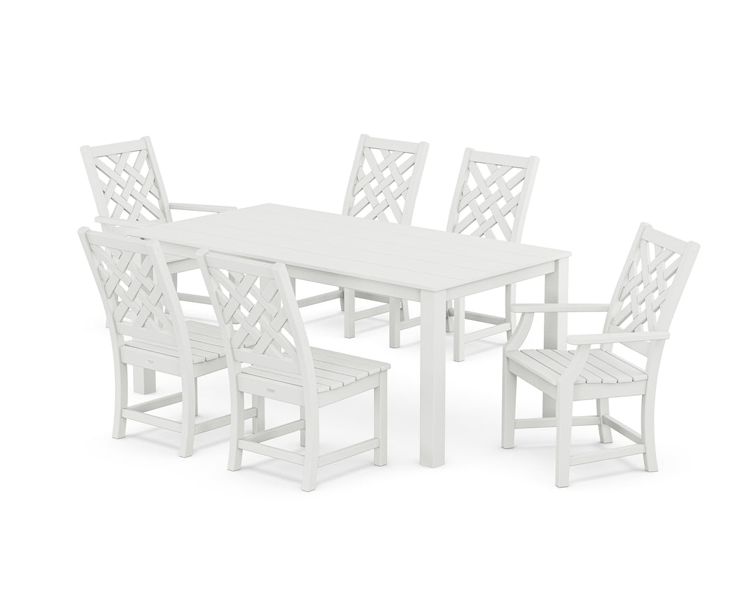 Country Living Wovendale 7-Piece Parsons Dining Set