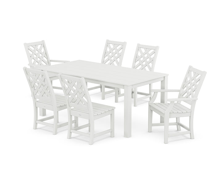 Country Living Wovendale 7-Piece Parsons Dining Set