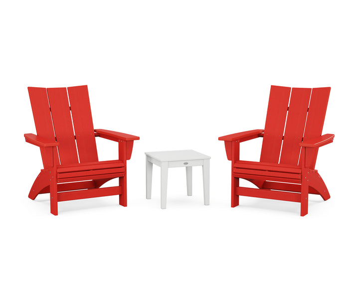 POLYWOOD® 3-Piece Modern Grand Adirondack Set