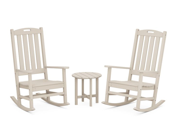 POLYWOOD® Nautical 3-Piece Porch Rocking Chair Set