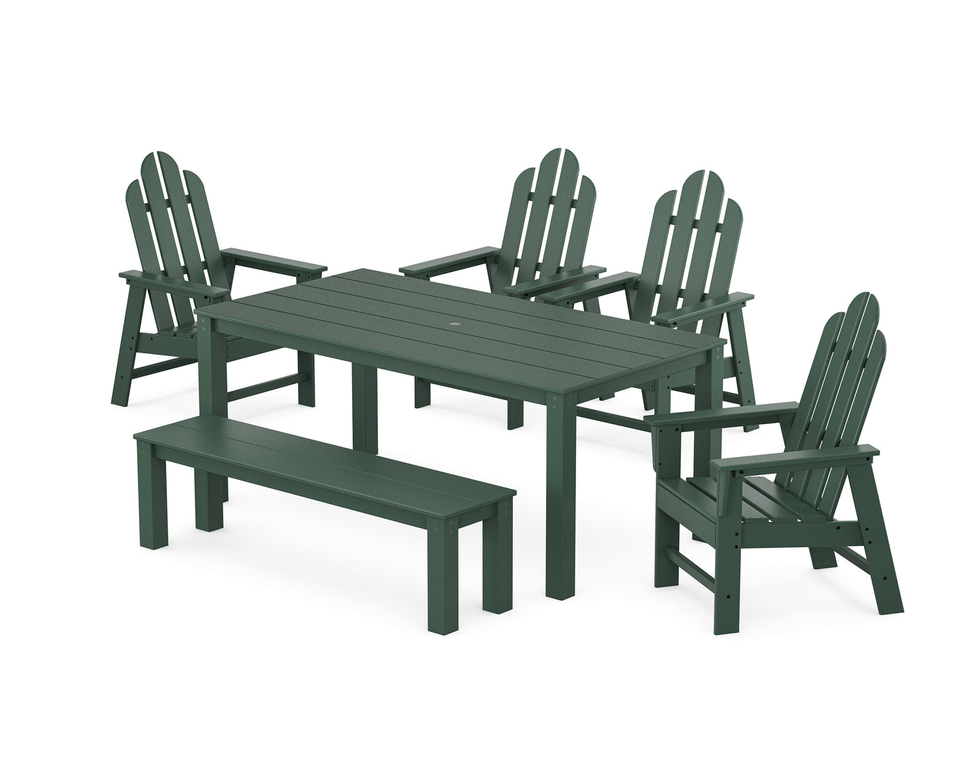 Long Island 6-Piece Parsons Dining Set with Bench