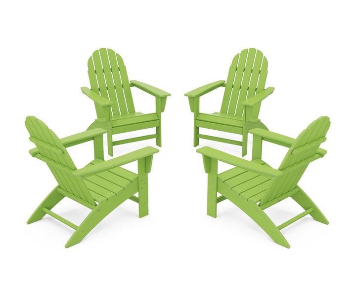 POLYWOOD® Vineyard 4-Piece Adirondack Conversation Set