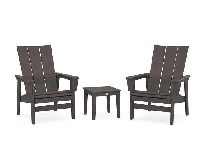 POLYWOOD® 3-Piece Modern Grand Upright Adirondack Set