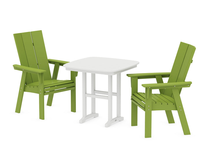 POLYWOOD® Modern Adirondack 3-Piece Dining Set
