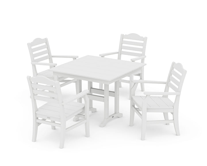 POLYWOOD® Savannah 5-Piece Farmhouse Dining Set