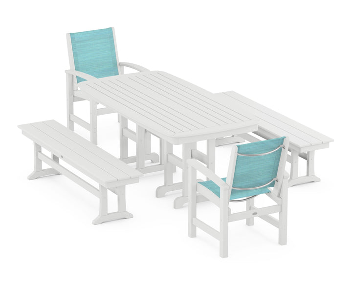 POLYWOOD® Coastal 5-Piece Dining Set