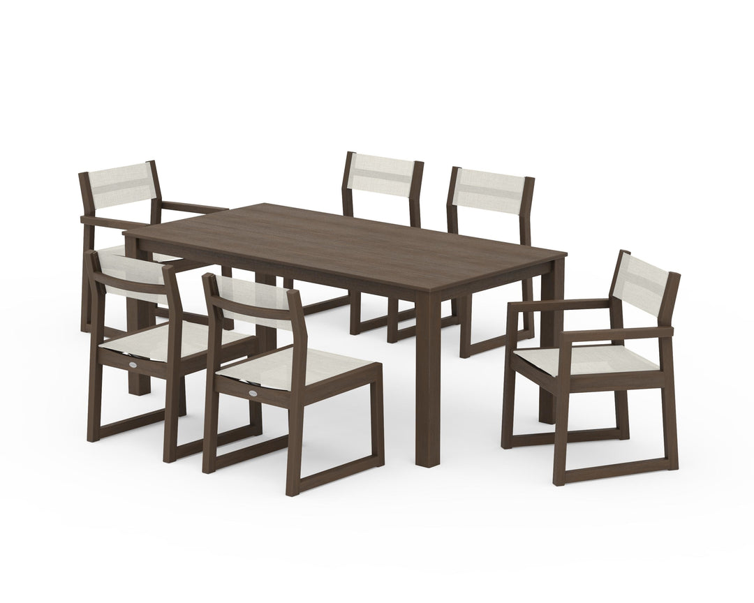 POLYWOOD® EDGE Sling 7-Piece Parsons Dining Set