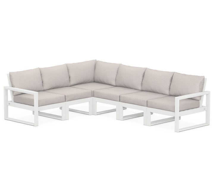 POLYWOOD® EDGE 6-Piece Modular Deep Seating Set