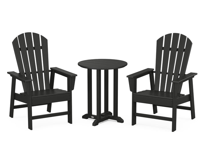 POLYWOOD® South Beach 3-Piece Round Farmhouse Bistro Dining Set