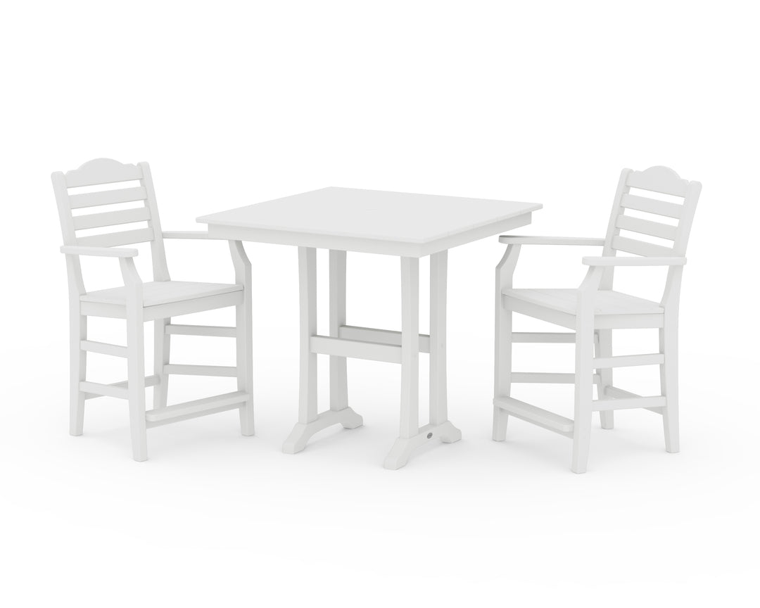 Draper James™ by  POLYWOOD® Savannah 3-Piece Farmhouse Counter Set with Trestle Legs