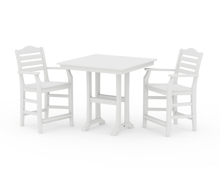 Draper James™ by  POLYWOOD® Savannah 3-Piece Farmhouse Counter Set with Trestle Legs