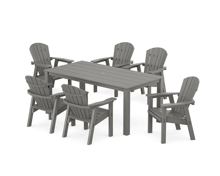 POLYWOOD® Seashell 7-Piece Parsons Dining Set