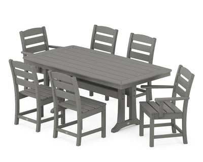 Lakeside 7-Piece Dining Set with Trestle Legs