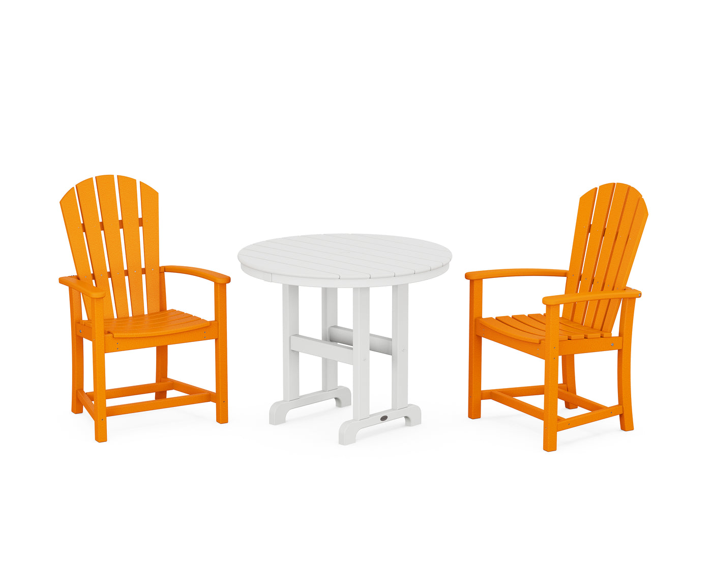 Palm Coast 3-Piece Round Farmhouse Dining Set