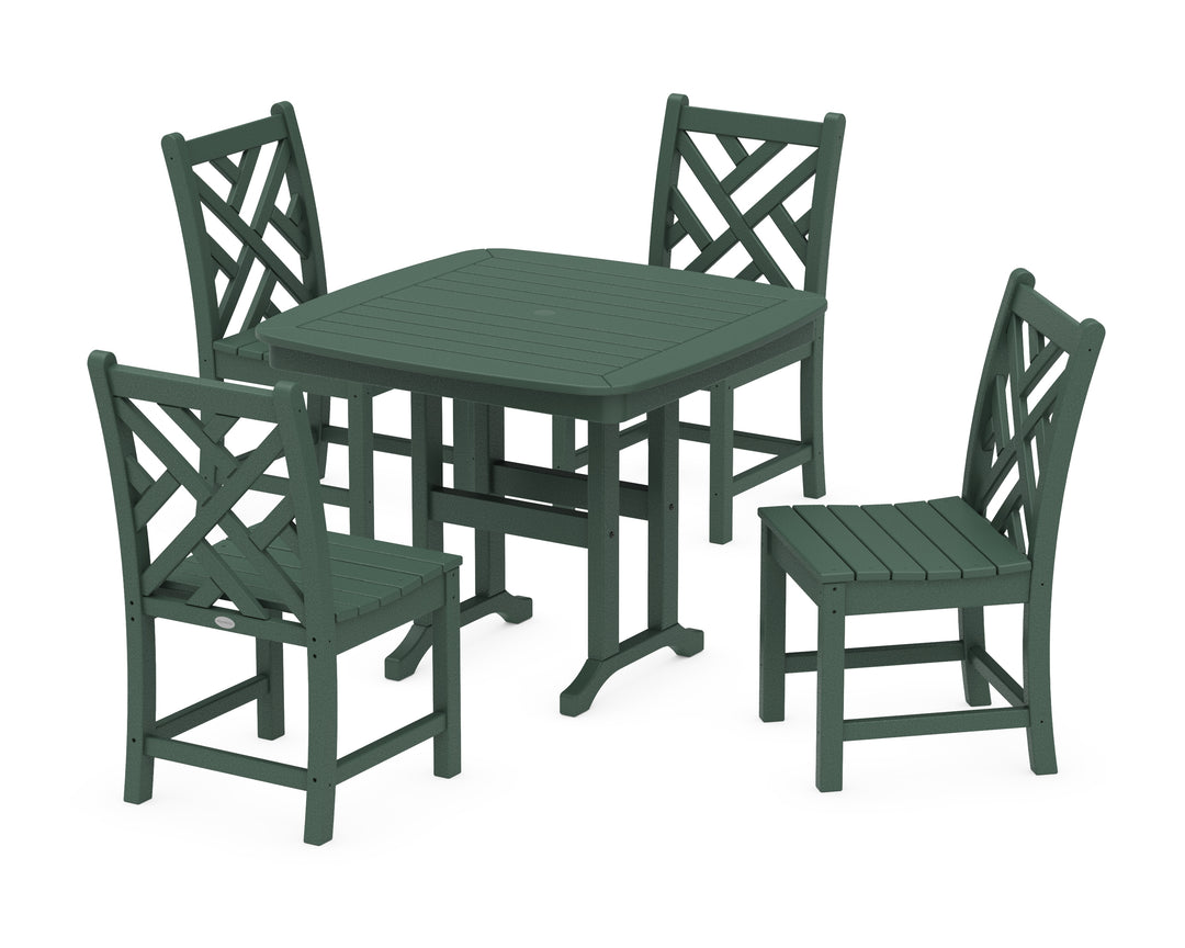 POLYWOOD® Chippendale 5-Piece Side Chair Dining Set