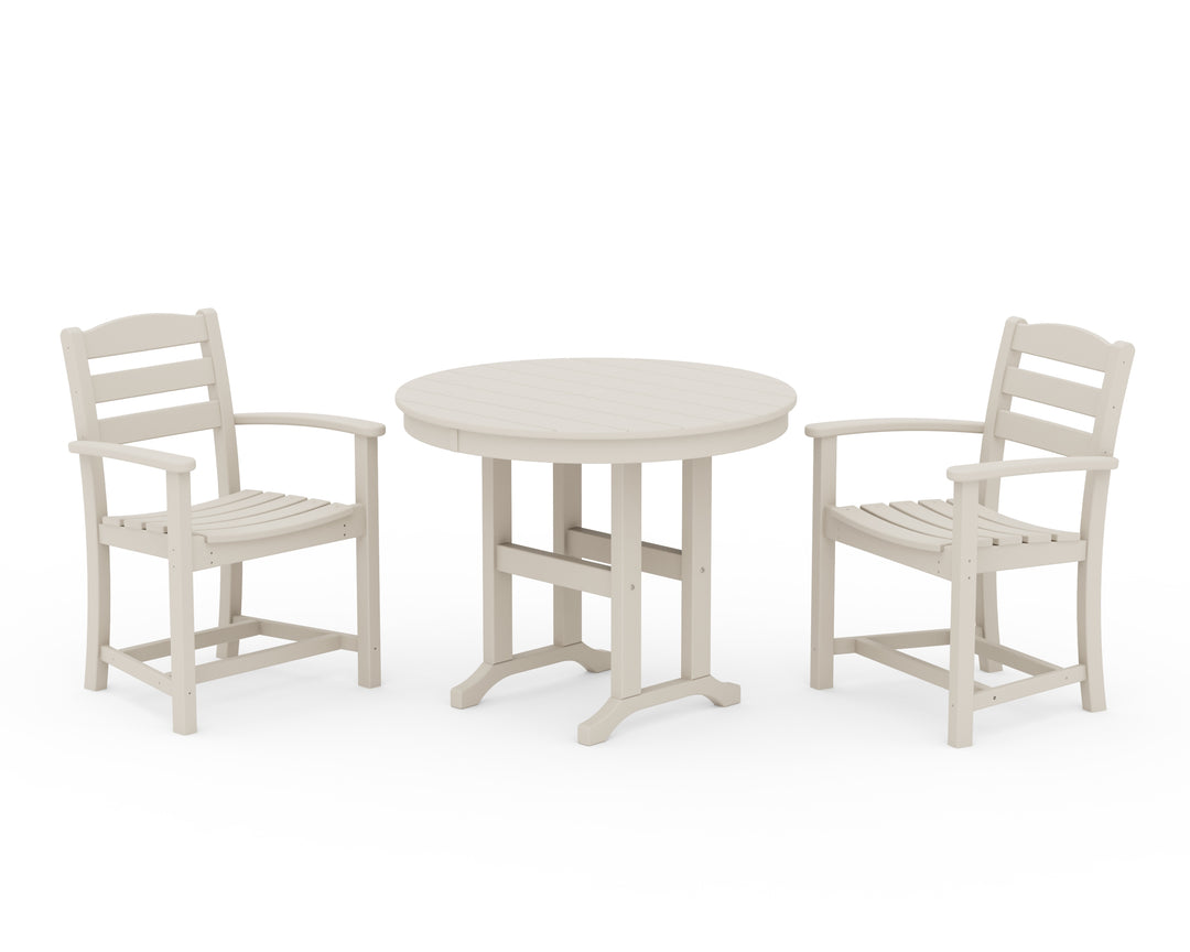 POLYWOOD® La Casa Café 3-Piece Round Dining Set