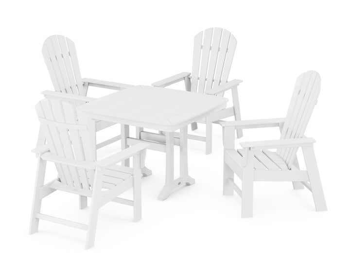 POLYWOOD® South Beach 5-Piece Dining Set with Trestle Legs