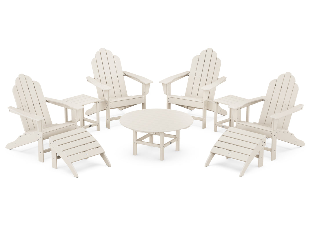 POLYWOOD® Long Island Adirondack 9-Piece Conversation Group