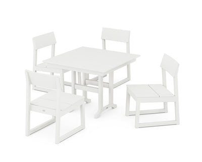 EDGE Side Chair 5-Piece Farmhouse Dining Set