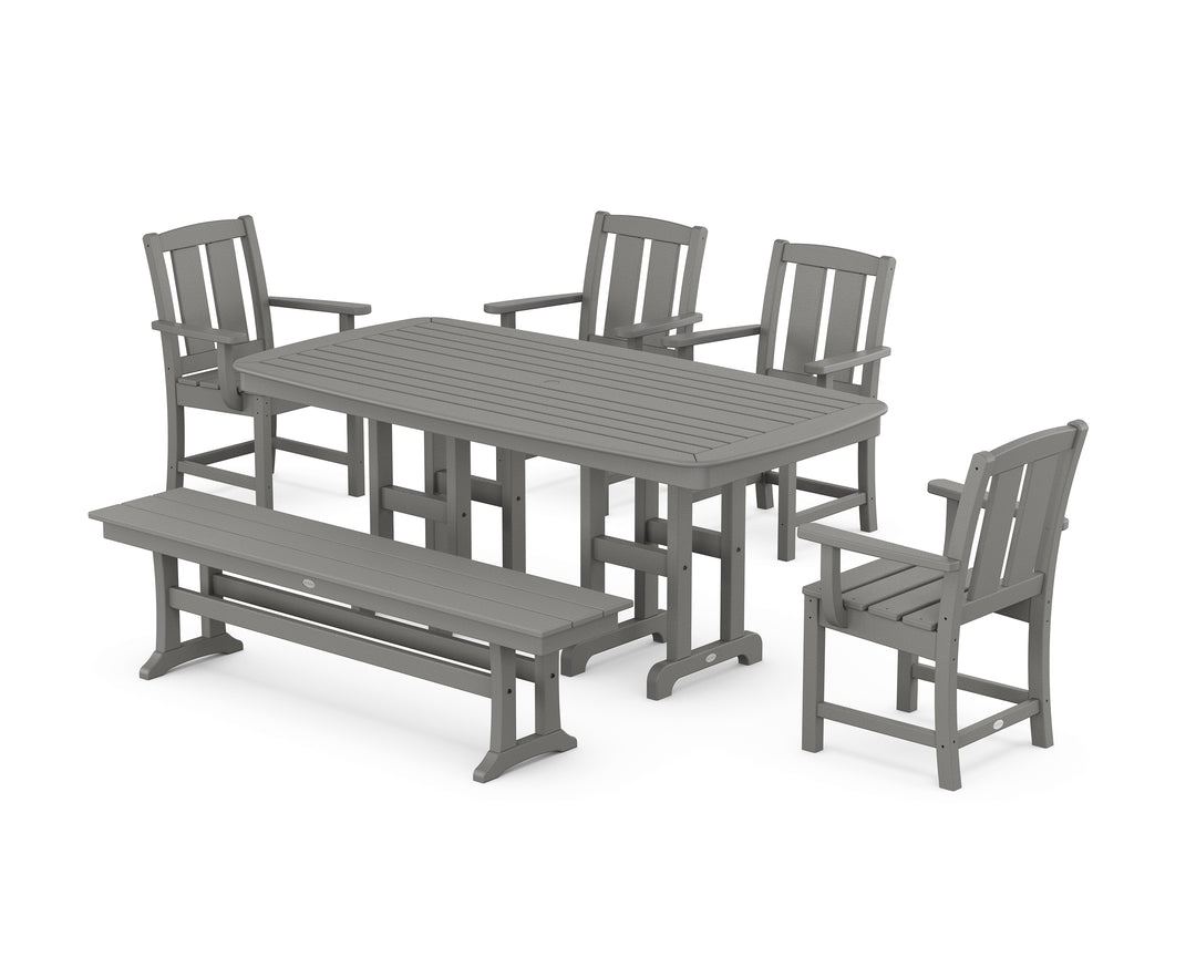 POLYWOOD® Mission 6-Piece Dining Set with Bench