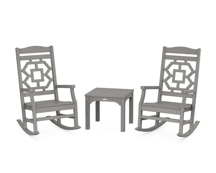 Martha Stewart by POLYWOOD® Chinoiserie 3-Piece Rocking Chair Set