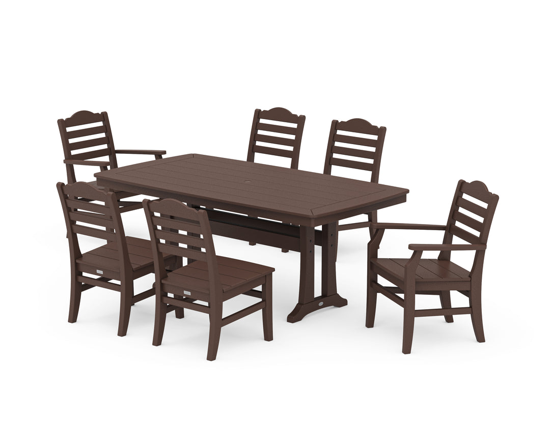 POLYWOOD® Savannah 7-Piece Dining Set with Trestle Legs