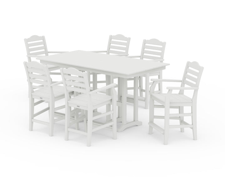 Draper James™ by  POLYWOOD® Savannah Arm Chair 7-Piece Farmhouse Counter Set