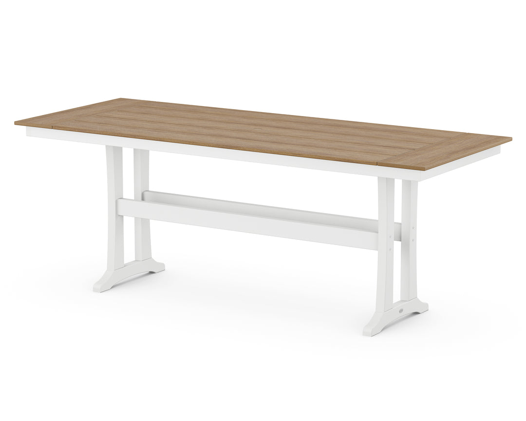 POLYWOOD® Farmhouse Trestle 38” x 96” Counter Table