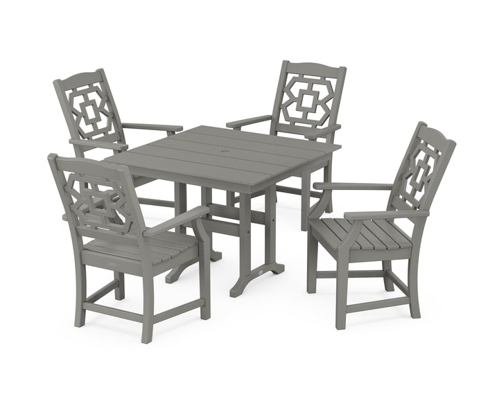 Martha Stewart by POLYWOOD® Chinoiserie 5-Piece Farmhouse Dining Set