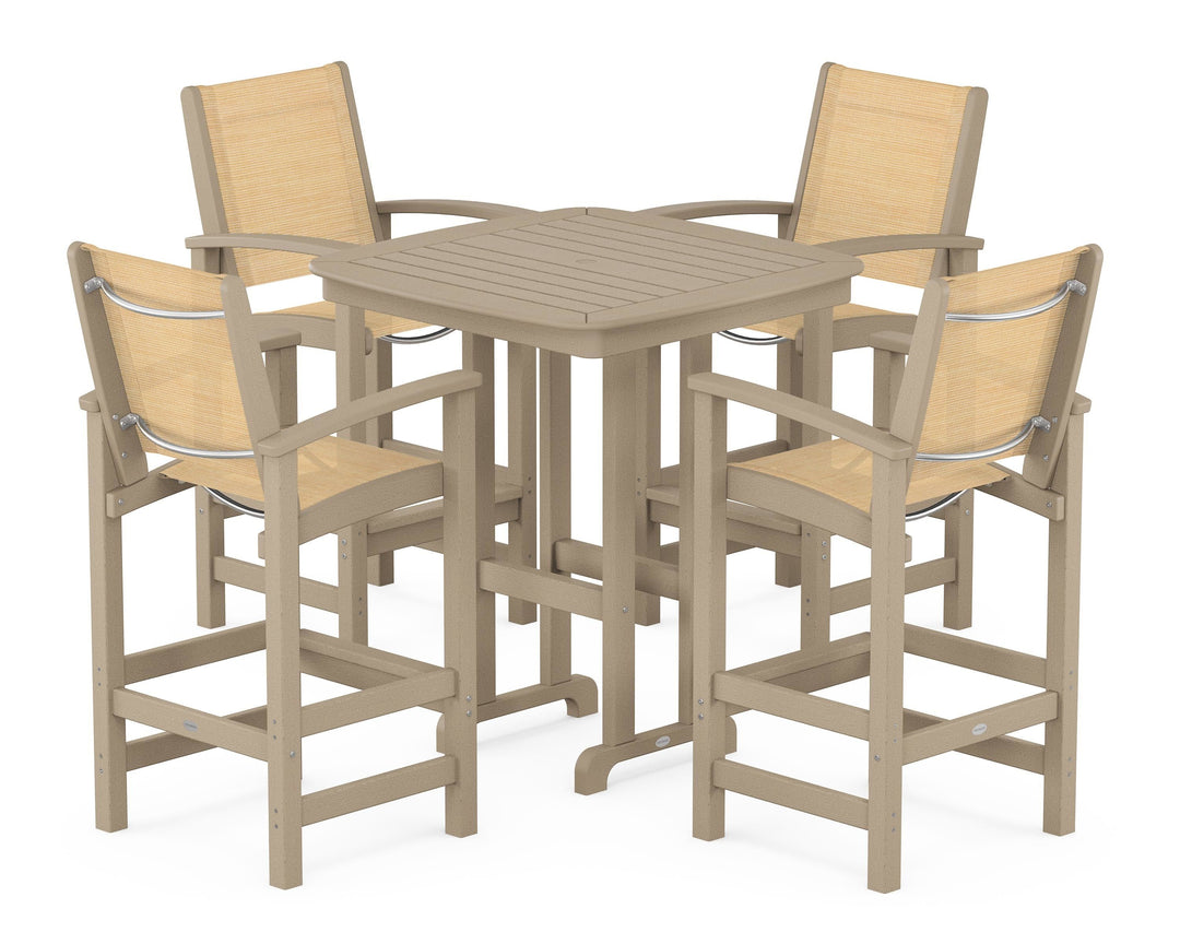 POLYWOOD® Coastal 5-Piece Bar Set