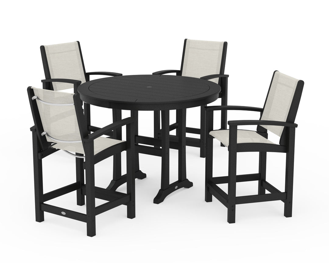 POLYWOOD® Coastal 5-Piece Counter Set