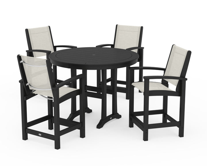 POLYWOOD® Coastal 5-Piece Counter Set