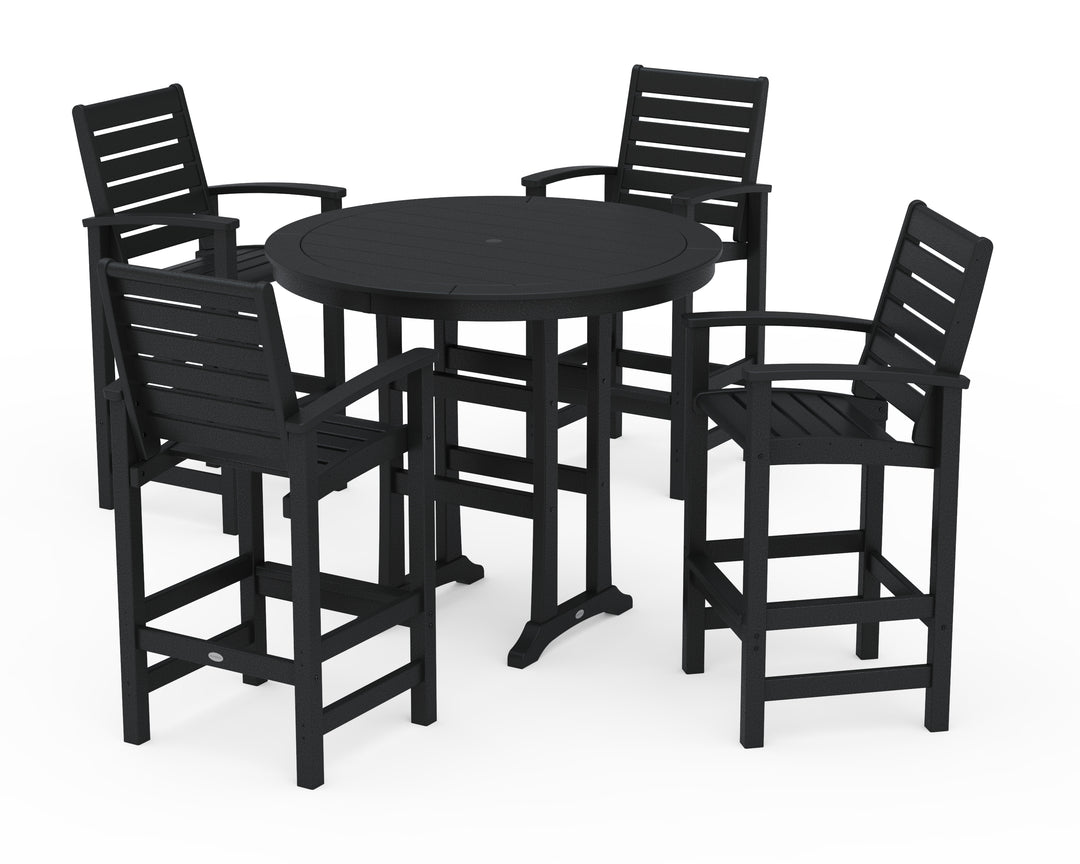 POLYWOOD® 5 Piece Signature Bar Dining Set
