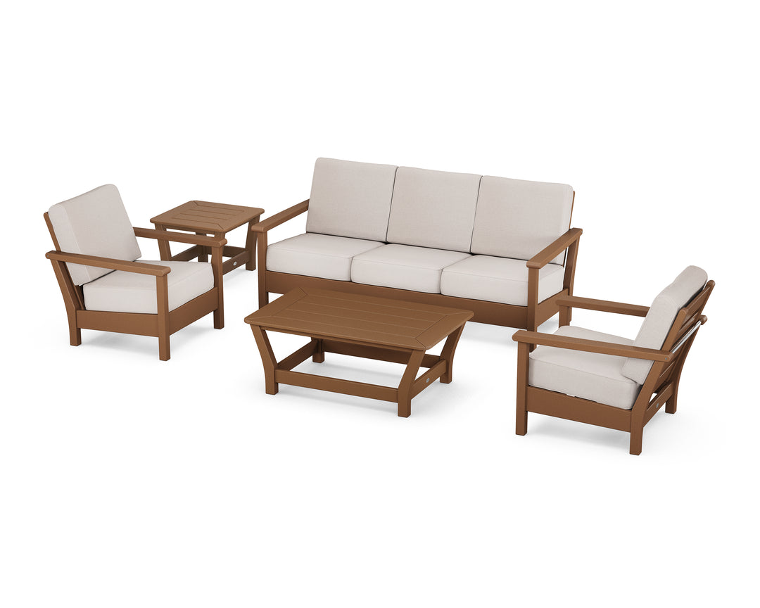 POLYWOOD® Harbour 5-Piece Deep Seating Set