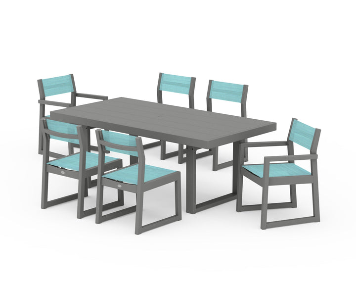 POLYWOOD® EDGE Sling 7-Piece Dining Set