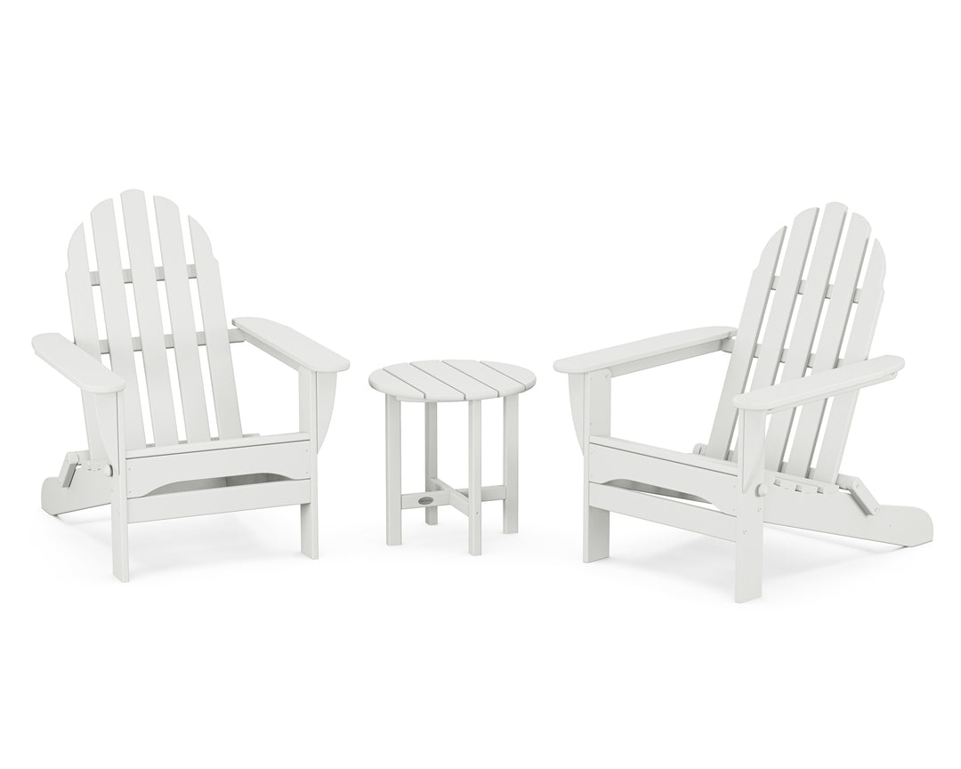 POLYWOOD® Classic Folding Adirondack 3-Piece Set