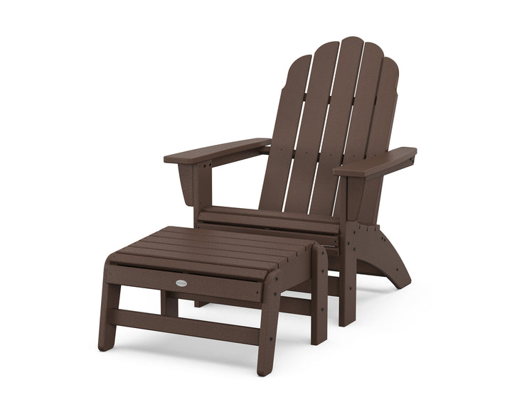 POLYWOOD® Vineyard Grand Adirondack Chair with Ottoman