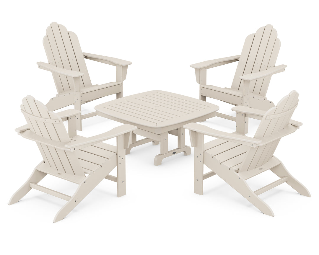 POLYWOOD® Long Island Adirondack 5-Piece Conversation Group