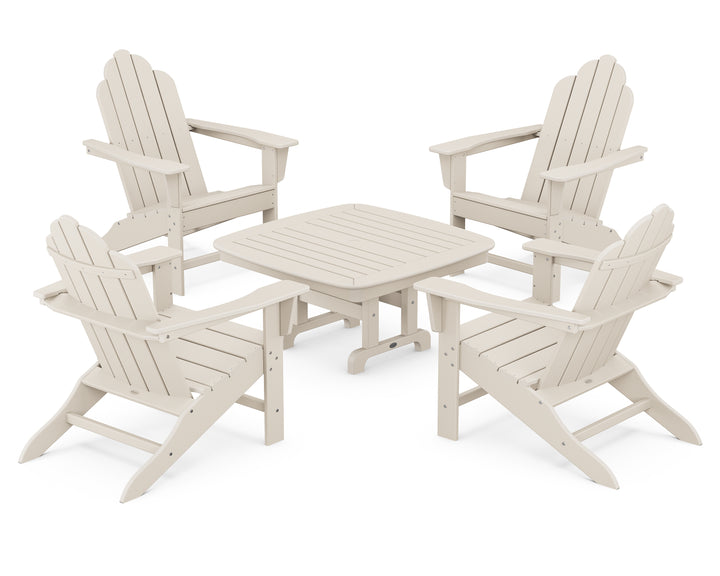 POLYWOOD® Long Island Adirondack 5-Piece Conversation Group