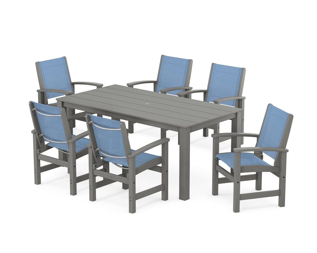 POLYWOOD® Coastal 7-Piece Parsons Dining Set
