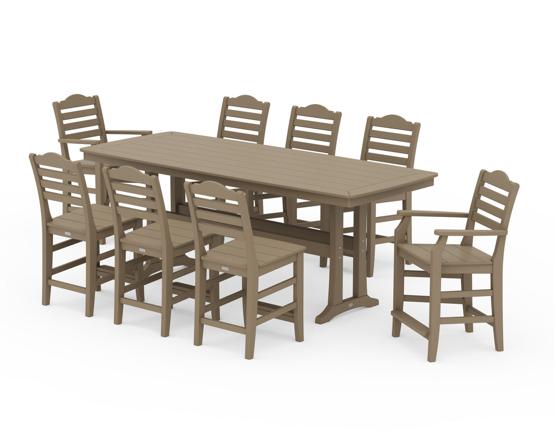 Draper James™ by  POLYWOOD® Savannah 9-Piece Counter Set with Trestle Legs