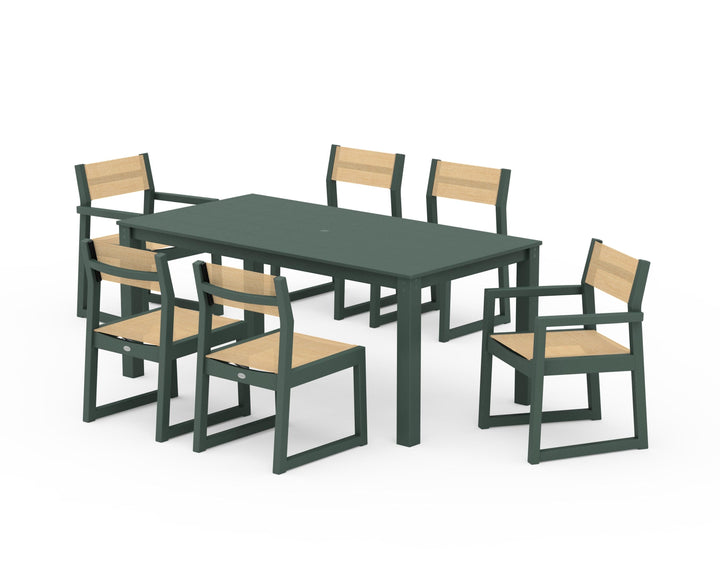 POLYWOOD® EDGE Sling 7-Piece Parsons Dining Set