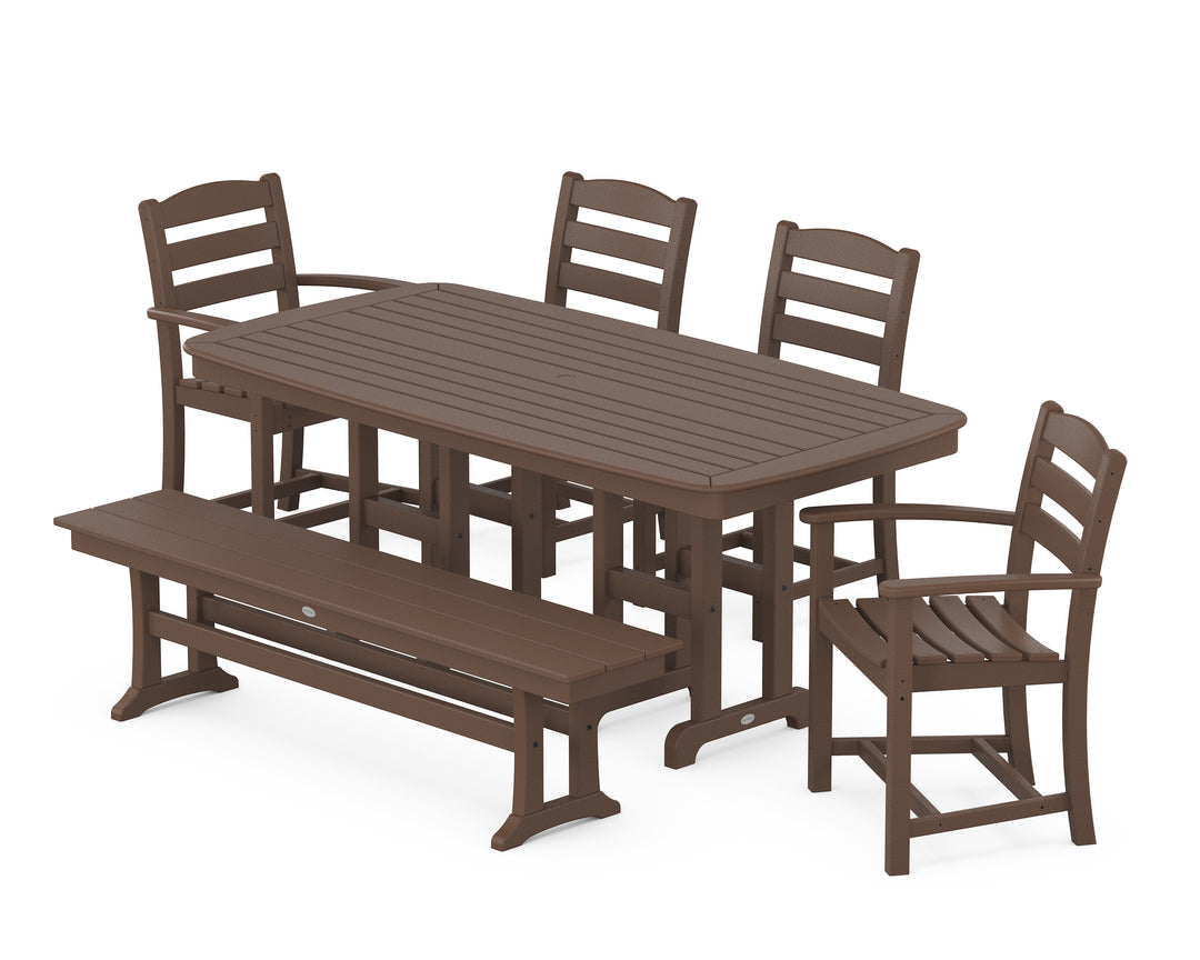 POLYWOOD® La Casa Café 6-Piece Dining Set with Bench