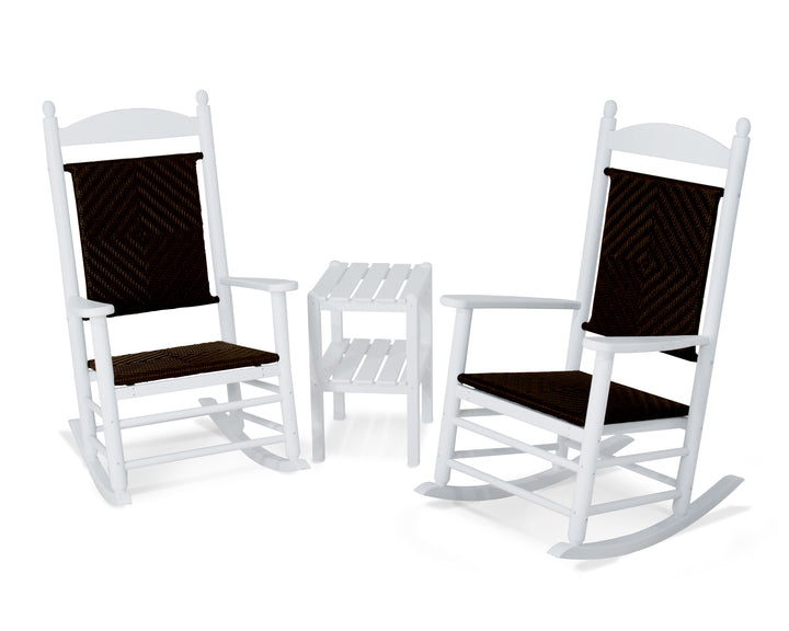 POLYWOOD® Jefferson 3-Piece Woven Rocker Set