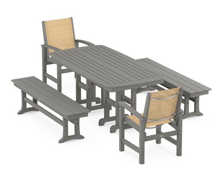 POLYWOOD® Coastal 5-Piece Dining Set