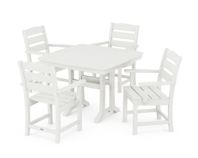 Lakeside 5-Piece Dining Set with Trestle Legs