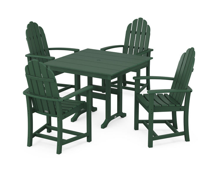 POLYWOOD® Classic Adirondack 5-Piece Farmhouse Dining Set