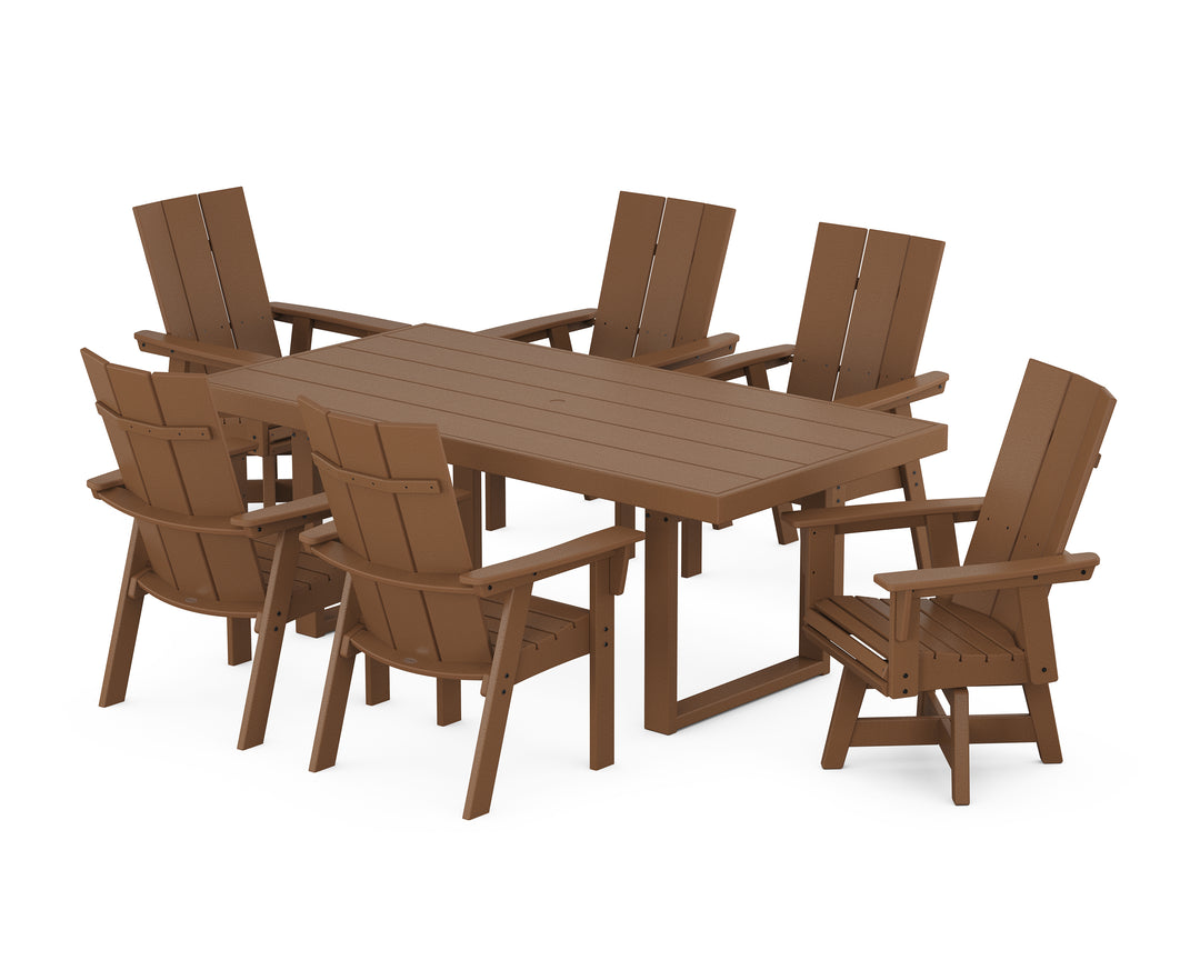 POLYWOOD® Modern Adirondack 7-Piece Dining Set